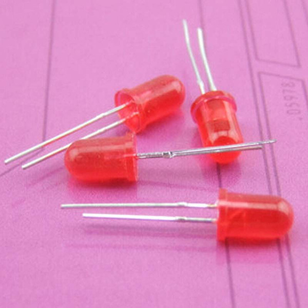 Brand New Free shipping 300pcs/lot Red LED 5mm light Red light-emitting diode Round Super bright High Quality LED