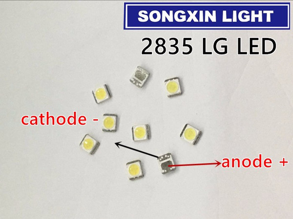 Wholesale- XIASONGXIN LIGHT 50pcs For LG LED Backlight 1210 3528 2835 1W 100LM Cool white LCD Backlight for TV TV Application