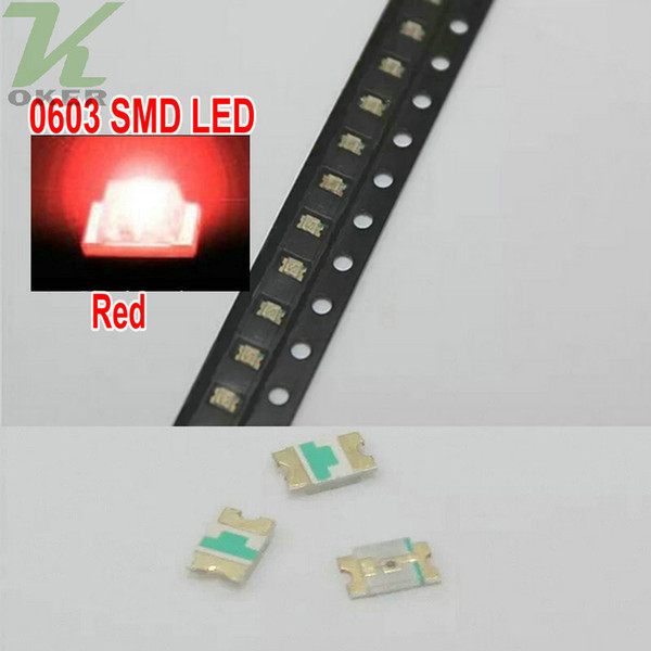 4000 PCS/reel SMD 0603 red LED Lamp Diodes Ultra Bright 0603 SMD Green LED Free shipping