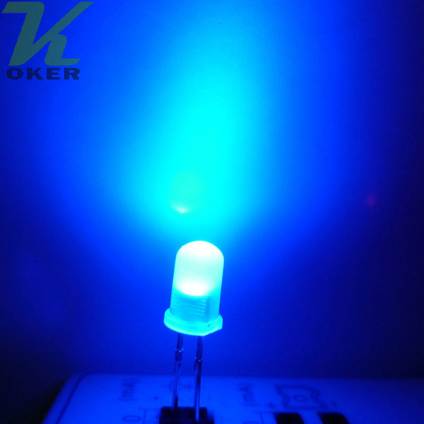 1000pcs 5mm Blue diffused LED Light Lamp led Diodes 3mm Diffused Blue Ultra Bright Round LED Light Free Shipping