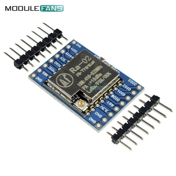 Freeshipping 5PCS SX1278 LoRa Module 433MHZ 433M 10KM Ra-02 Ai-Thinker Wireless Spread Spectrum Transmission Socket for Smart Home DIY Board