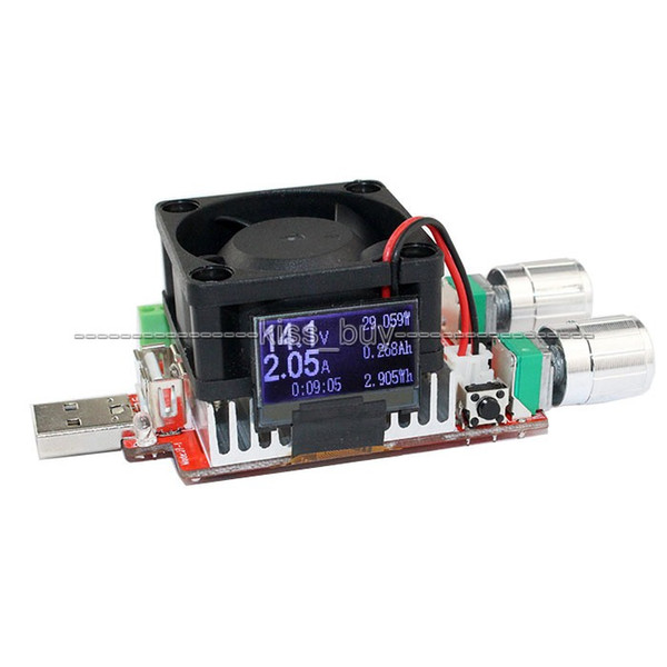 Freeshipping 35w 4A oled display usb electronic load adjustable constant current battery capacity tester