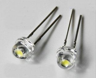 white 5MM straw hat light emitting diode / super bright LED diode 2800-3000MCD lamp 1000pcs