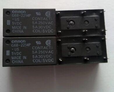 New Original Package OMRON power relay, G6B-2214P-US-5VDC DC5V,12V,24V 6 feet, 5A two often open 5V