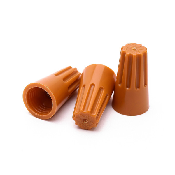 50PCS Electrical orange Wire Twist Nuts Connector Terminals Cap Spring Insert Assortment P3 Closed Terminal Lugs Press Line Cap