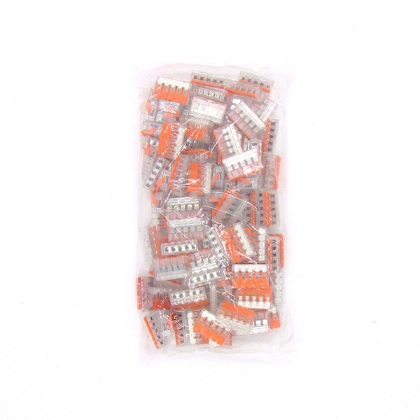 120pieces suyep 221-412 221-413 221-414 221-415 type Universal Compact Conductor Terminal Block Lever Home Wire Connector assortment kit