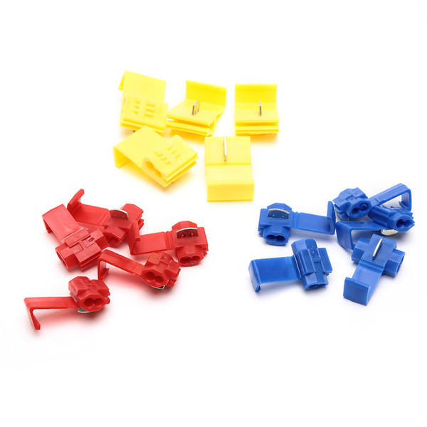 300pcs Suyep Quick Splice Lock Wire Terminals Connector Electrical Crimp 801 Red 802 blue 803 yellow assortment kit