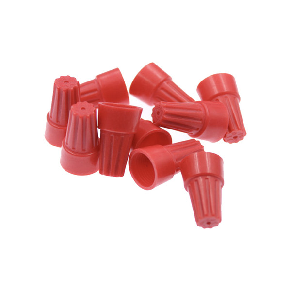 20PCS Closed Terminal Lugs Press Line Cap RED Wire Twist Nut Electrical Connector Terminals Cap Spring Insert Assortment P6H