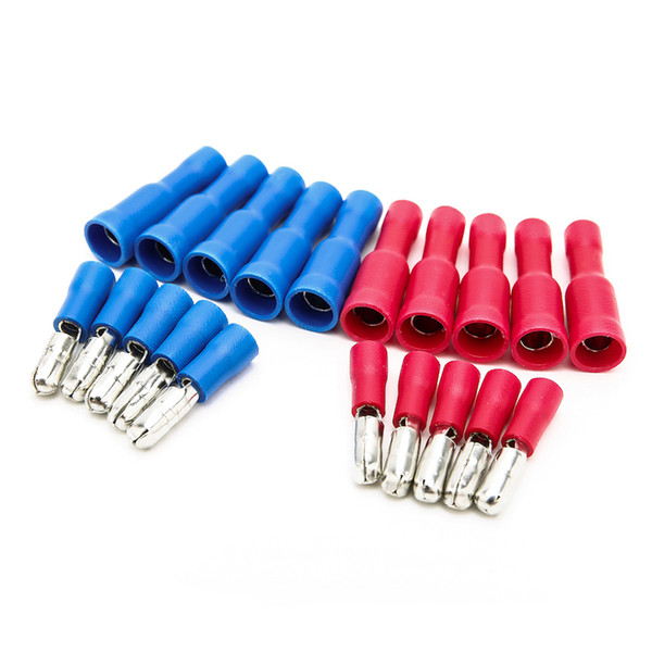 400PCS Suyep Butt Connector Crimp Terminal Male Female Pre-Insulating Joint 22-16 AWG MPD1.25-156 FRD1.25-156