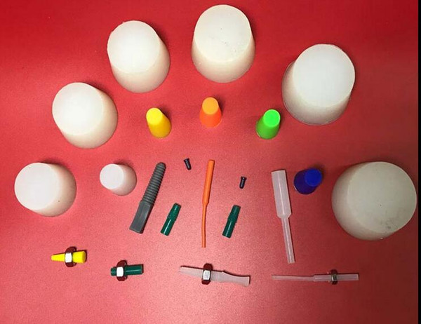 1000pcs/pk Silicone Rubber Cone Tapered Stopper Plugs Powder Coating Paint (length unit: mm)