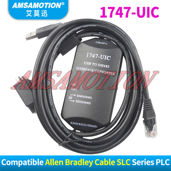 1747-UIC Compatible Allen Bradley SLC Series PLC Download Cable USB-1747PIC USB TO RS232/DH-485 Interface Converter