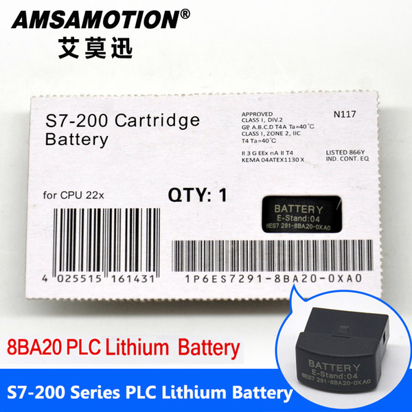 Good Quality Amsamotion Battery 6ES7291-8BA20-0XA0 Suitable Siemens S7-200 PLC 2V Lithium Battery Card With Free shipping