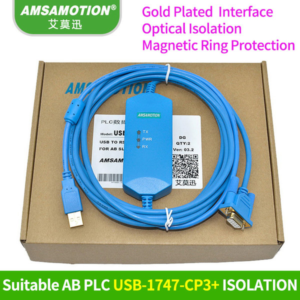 USB-1747-CP3 Suitable Allen Bradley AB SLC 5/03/04/05 PLC Programming Cable USB 1747CP3 Download Cable