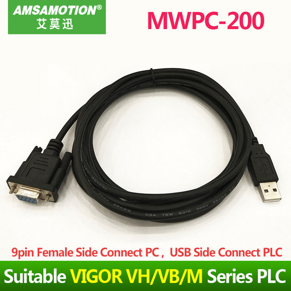 SA/SK/AK-FX Suitable Samkoon SA/SK/AK Series HMI Touch Panel Connect Mitsubishi FX Series PLC Programming Cable SA SK AK-FXMWPC-200 Suitable