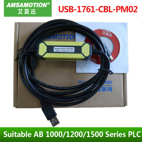 Upgraded Version USB-1761-CBL-PM02 Suitable Allen Bradley 1000/1200/1500 Series PLC MicroLogix Programming CableTouch 8Pin USB 2.0 port