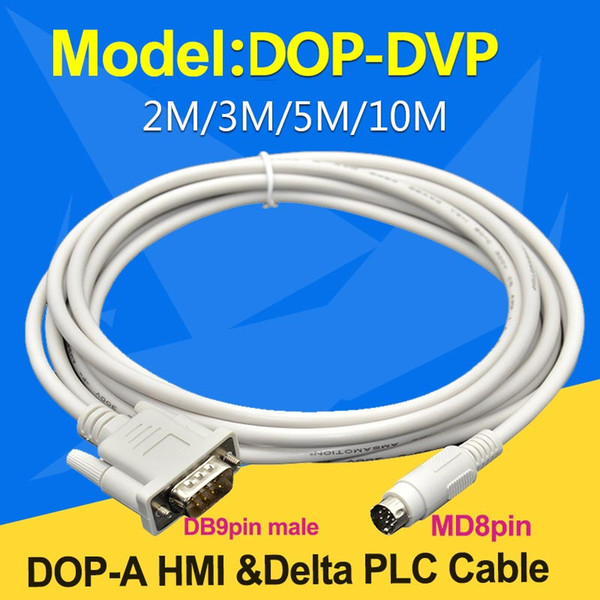 Compatible Delta DOP-DVP Programming Cable DOP Touch Panel And DVP Series PLC Communication Cable