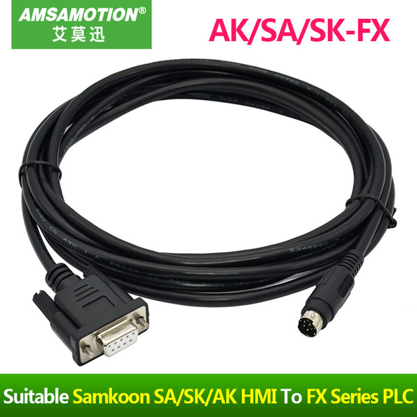 SA/SK/AK-FX Suitable Samkoon SA/SK/AK Series HMI Touch Panel Connect Mitsubishi FX Series PLC Programming Cable SA SK AK-FX