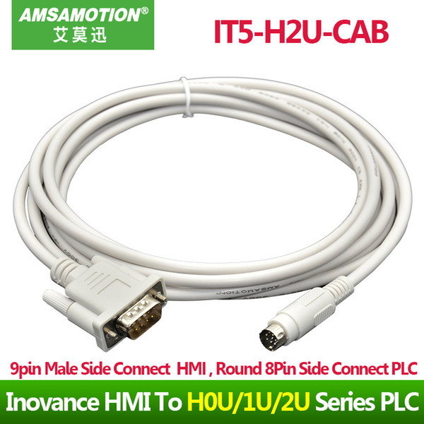 IT5-H2U-CAB Suitable Inovance HMI Touch Panel Connect H0U/1U/2U Series PLC Programming Cable