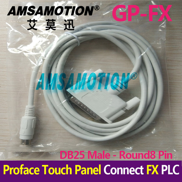 GP-FX CA3-CBLFX For Proface GP3000 Touch Panel Connect Mitsubishi FX3U/FX2N/FX1N Series Programming Cable GP25Pin To FX Cable