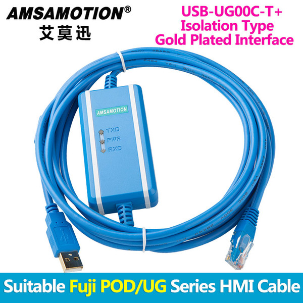 Amsamotion USB-UG00C-T Suitable Fuji POD UG Series Touch Screen Programming Cable Gold Plated/Isolation Type USBUG00CT UG00C-T