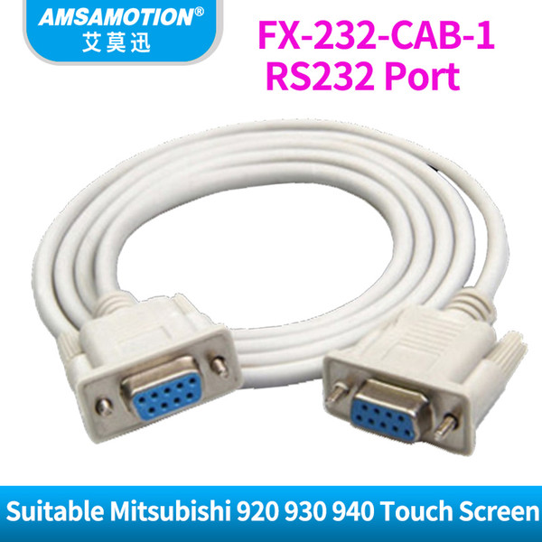 FX-232-CAB-1 RS232 Port Cable Suitable Mitsubishi GOT-F900 920 930 940 GT1275 Touch Screen Programming Cable FX232CAB-1