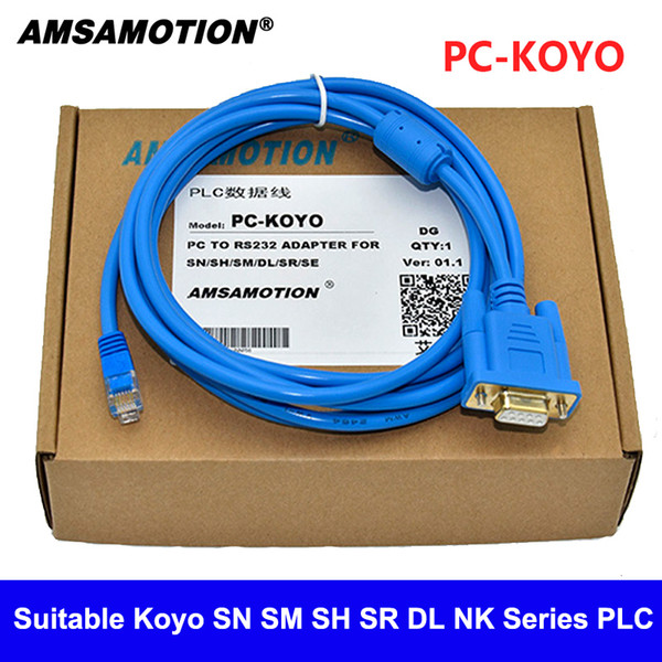 PC-KOYO Suitable Koyo SN SM SH SR DL NK Series PLC Programming Cabale Gold Plated Download Line