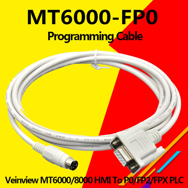 Suitable Veinview MT6000 8000 Touch Panel HMI Connect Nais Panasonic FP0/FP2/FPX PLC Programming Cable MT6000-FP0