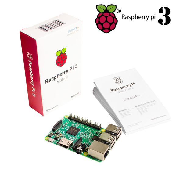 Wholesale-2016 New Element14 original Raspberry Pi 3 Model B Board 1GB LPDDR2 BCM2837 Quad-Core Ras PI3 B,PI 3B,PI 3 B with