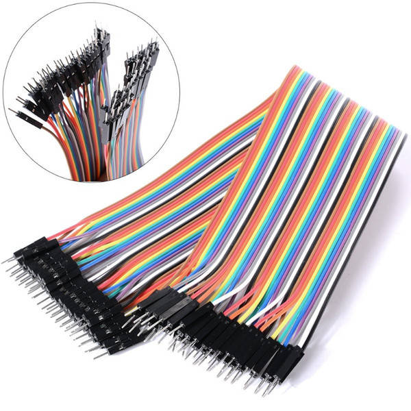 YKS002 Free shipping Dupont line 40p 21cm male to male jumper wire Dupont cable breadboard cable jump wire