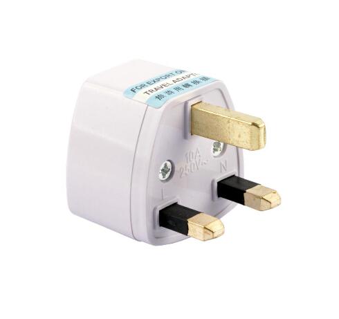 10pcs UK standard adapter Universal USAUEU to UK AC Power Plug Travel Adapter