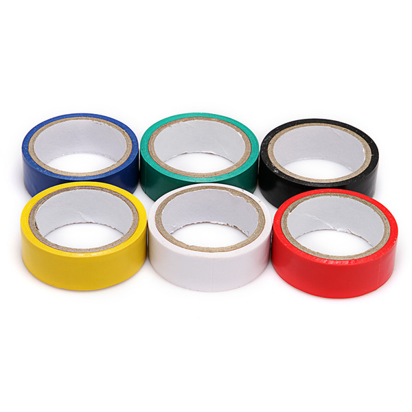 Wholesale Brand New 50 Roll Electrical Tape PVC Insulating Tape 17mm (W) x 300mm (L) - 6 Color choose