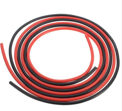 10meter Black +10meter Red Silicon Wire 12AWG 14AWG 16AWG 22AWG 24AWG Heatproof Soft Silicone Silica Gel Wire Cable