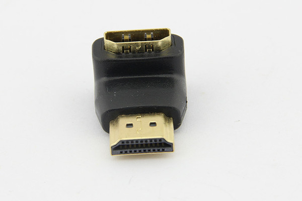 200PCS DHL 270 Degree HDMI Adapter, HDMI Male to HDMI Female Right Angle Narrow Adapter Connector