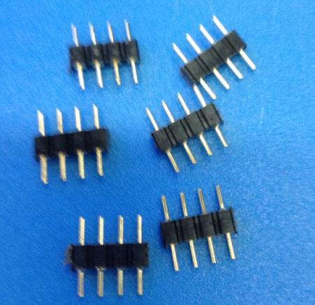 4 Pin Header Connector for RGB LED Strip Lighting Connection with Black/White Color Choice, 1000pcs/Pack