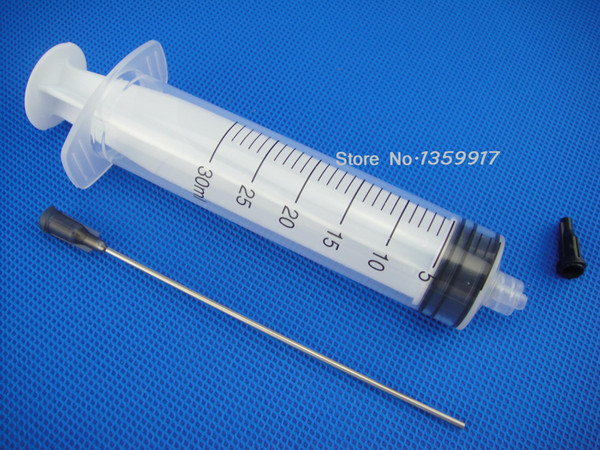 30ml / branch 30cc syringe luer lock up + 16G blunt tip needle length 10CM