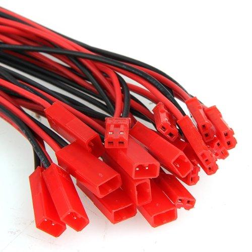 FS Hot 10 Pairs 150mm JST Connector Plug Cable Male+Female for RC Battery order<$18no track