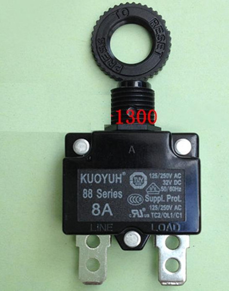 Wholesale-Free Shipping 8A 125VAC 250VAC 32VDC circuit breaker KUOYUH 88 series residual Current earth leakage