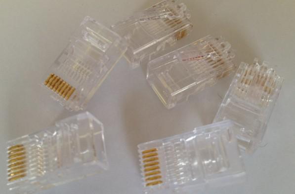 Hight quality RJ45 RJ-45 CAT5 Modular Plug Network Connector 5000pcs/lot