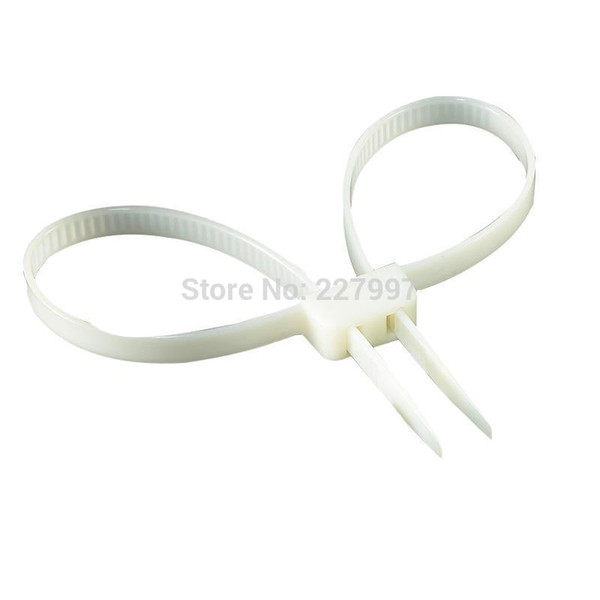 1000pcs/lot plastic police handcuffs Double Flex Cuff Disposable Handcuffs Nylon Self Locking tie Cable Zip Ties Free shipping