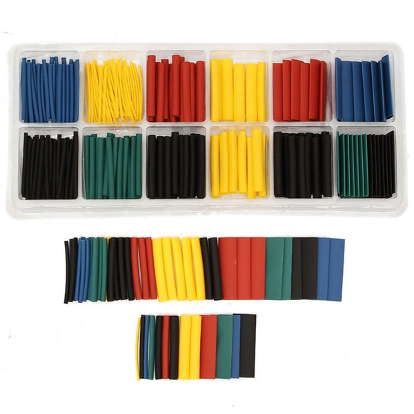 280PCS/set Assortment Ratio 2:1 Heat Shrink Tubing Tube Sleeve Sleeving for Wrap Kit With Box Electronic Supplies