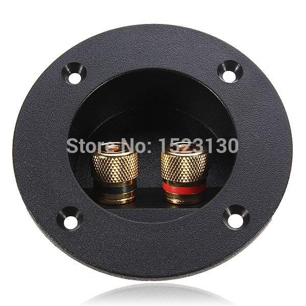 Brand New Home Car Stereo Speaker Box Terminal Round Spring Cup Connector Subwoofer Plug Free Shipping order<$18no track