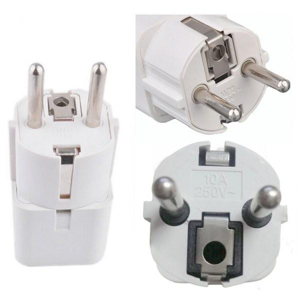 1 x Universal US/UK/AU to EU European AC Power Plug Travel Wall Adapter Converter order<$15 no tracking