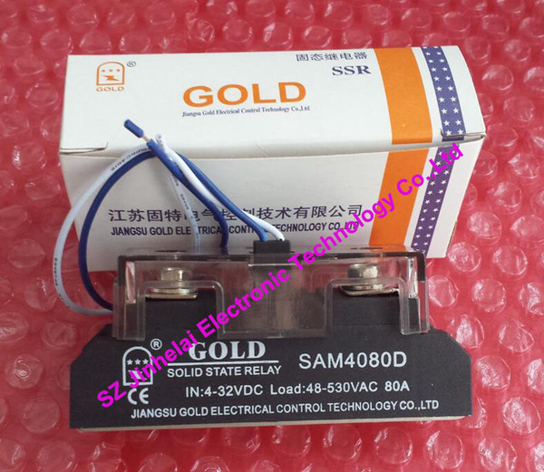 New and original SAM4080D GOLD Solid state relay 4-32VDC, 48-530VAC 80A