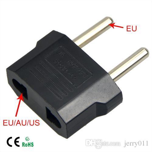 1Pcs Universal Travel US or EU to EU AC Plug Adapter Converter USA to Euro Europe Wall Power Charge Outlet Sockets