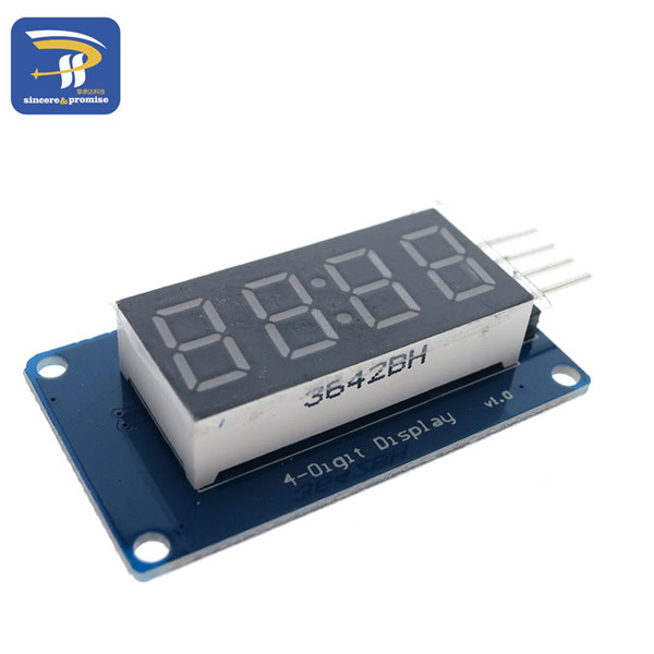 1pcs TM1637 4 Bits Digital LED Display Module For arduino 7 Segment 0.36Inch Clock RED Anode Tube Four Serial Driver Board Pack