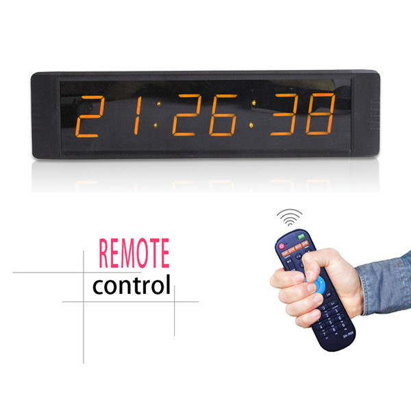 [Ganxin] Mini 1inch 6 Digits 7 Segment Led Display Clock Support Countdown/up Digital in Amber/White Tube for Indoor Alarm Wall Clock