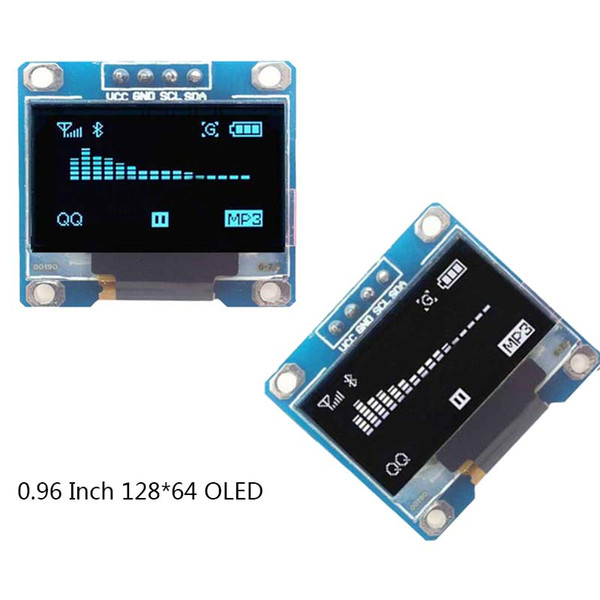 0.96 inch OLED Module 12864 128*64 Display LCD module Blue Words LED Backlight I2C IIC communication for Arduino