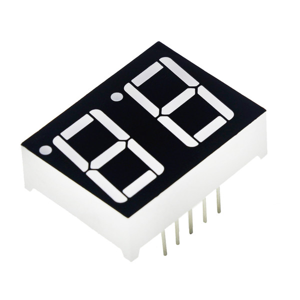 0.56inch 7 Segment 2bit Digital Tube Red Common Cathode LED Digit Display 0.5inch 0.5 0.56 inch 0.56'' 0.56in. two 2 bit