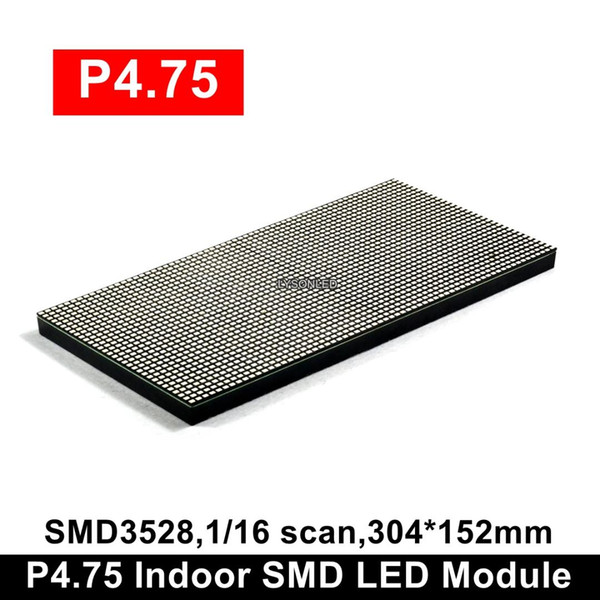 P4.75 Indoor SMD LED Module,High Brightness Red Color/Dual Color P4.75 Indoor LED Sign Board Panel 64x32 Pixels