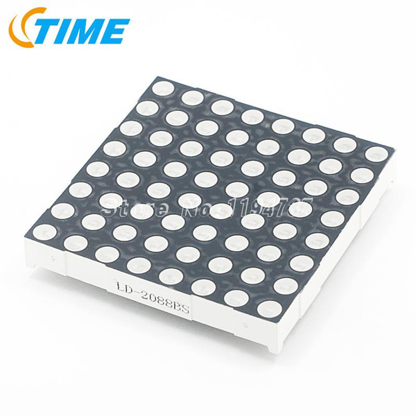 1PCS 5mm lattice 8 * 8 LED Dot Matrix Digital Tube Module 5 mm Red Highlighted Red 60 * 60 mm Common Anode